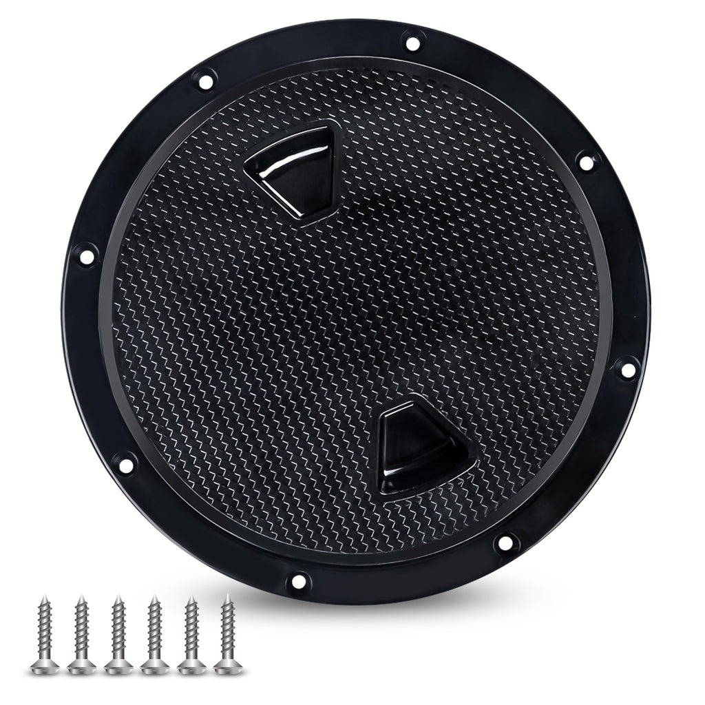 Round Non-Slip Boat Inspection Hatch with Removable Cover, 4-Inch, 6-Inch & 8-Inch Options