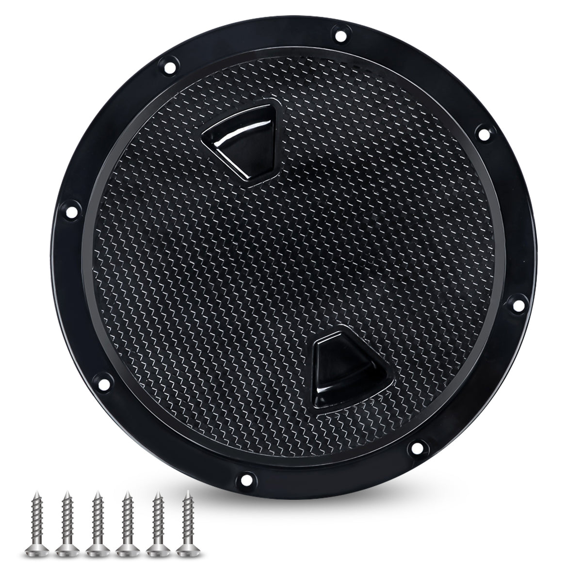 Round Non-Slip Boat Inspection Hatch with Removable Cover, 4-Inch, 6-Inch & 8-Inch Options