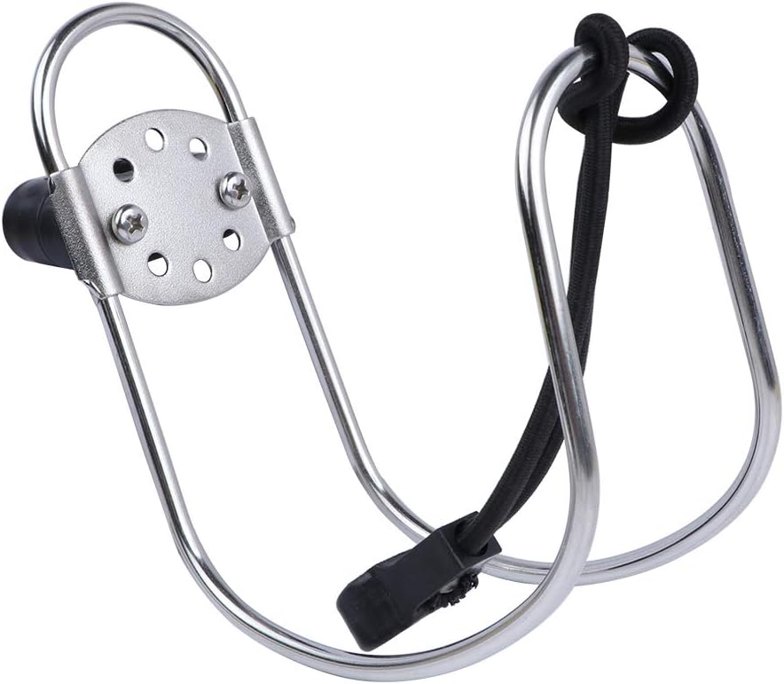 Stainless Steel Life Ring Holder with Horseshoe Bracket & Plastic Mount