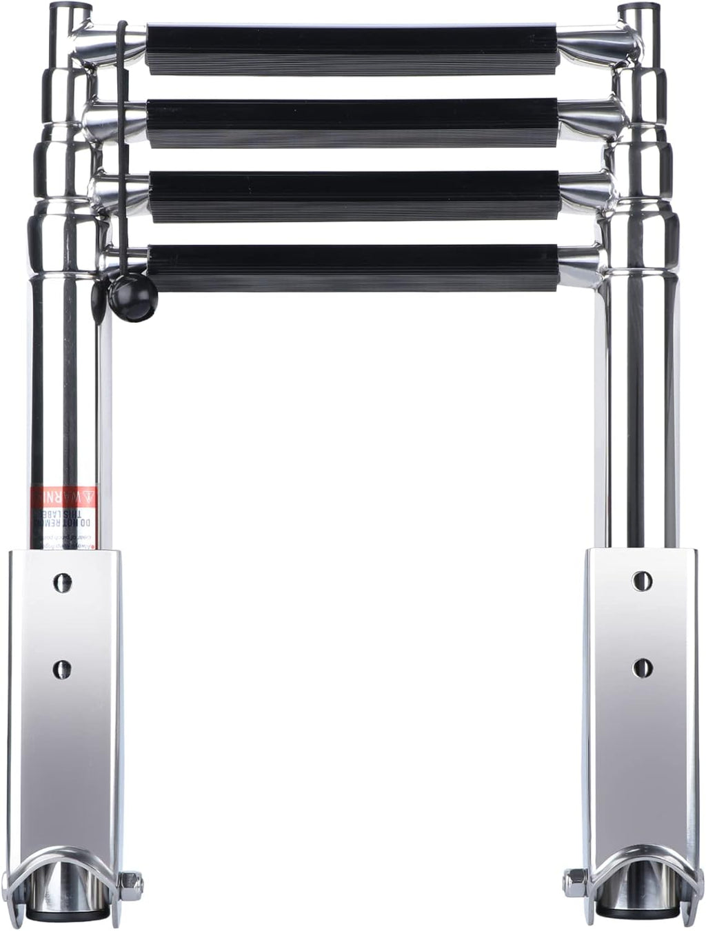 4-Step Stainless Steel Telescoping Pontoon Boat Ladder, 900 lb Capacity